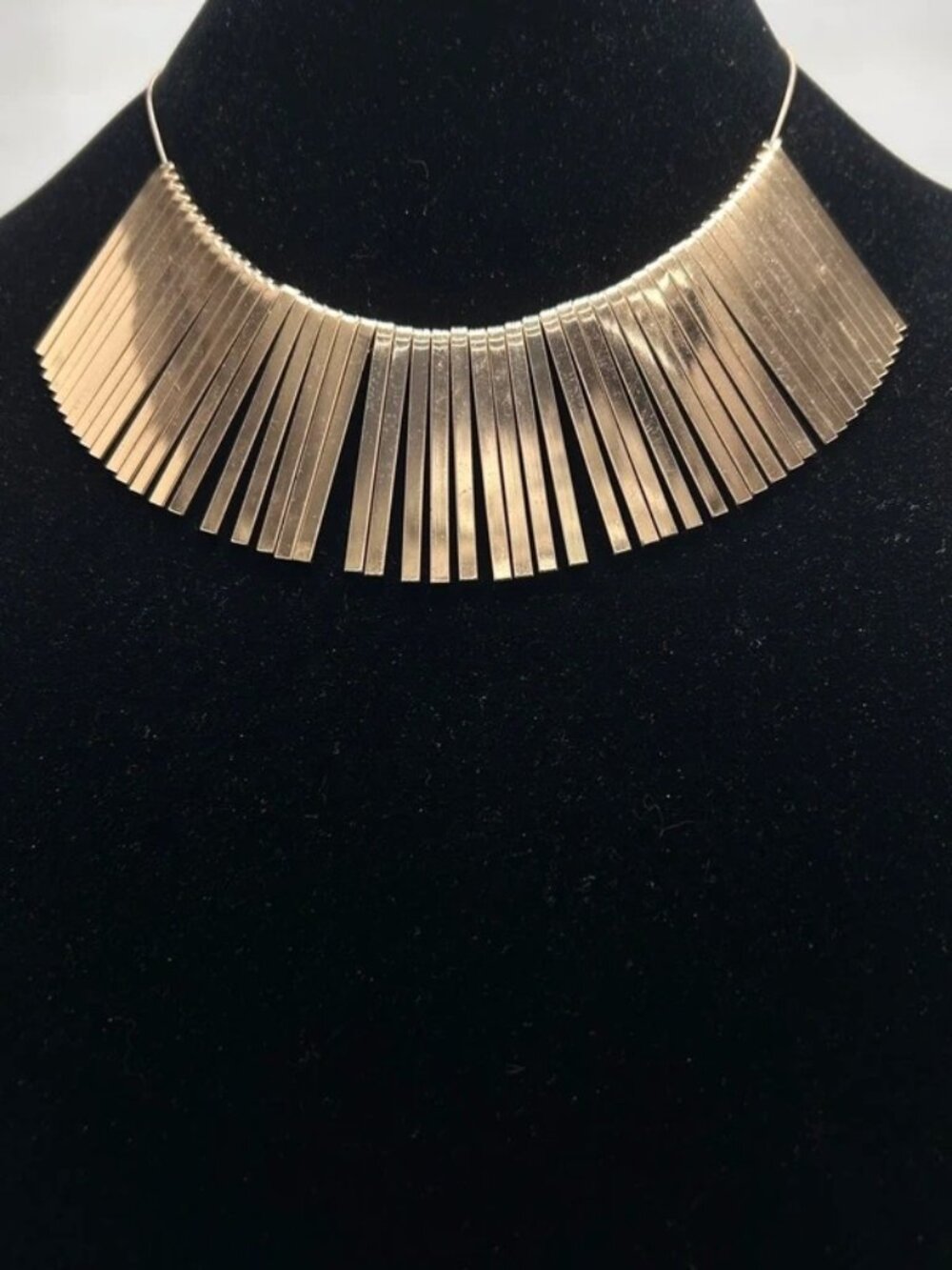 Polished Gold Egyptian, Cleopatra Collar, Necklace, Quality Piece